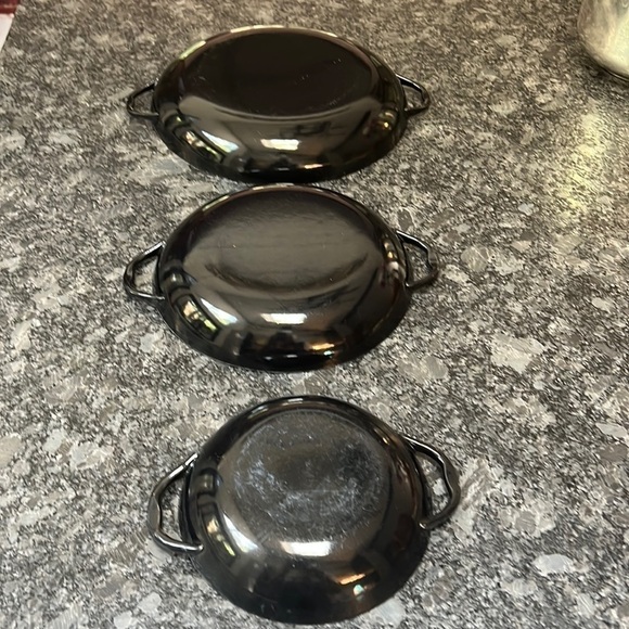 Set of 3 Vintage Enamel Paella Platters Pans Dishes - Picture 2 of 6